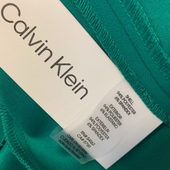 NEW CALVIN KLEIN SHEATH DRESS WITH NECK TIE DETAIL - Picture 5 of 7
